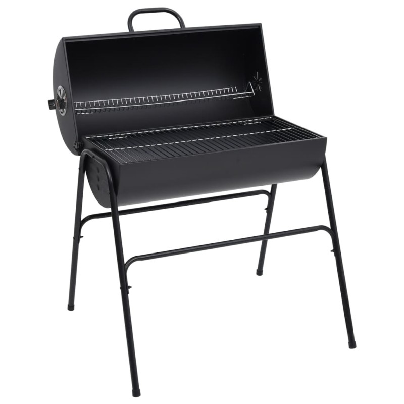 vidaXL Parrilla barril 2 rejillas de cocción negro acero 80x95x90 cm vidaXL Parrilla barril 2 rejillas de cocción negro acero 80x95x90 cm