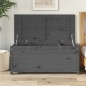 vidaXL Caja de almacenaje madera maciza de pino gris 110x50x45,5 cm