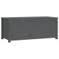 vidaXL Caja de almacenaje madera maciza de pino gris 110x50x45,5 cm