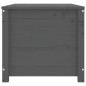 vidaXL Caja de almacenaje madera maciza de pino gris 110x50x45,5 cm