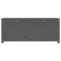 vidaXL Caja de almacenaje madera maciza de pino gris 110x50x45,5 cm