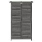 vidaXL Cobertizo para herramientas jardín madera pino gris 83x57x140cm vidaXL Cobertizo para herramientas jardín madera pino gris 83x57x140cm