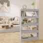 vidaXL Estantería/divisor madera ingeniería gris hormigón 80x30x135 cm vidaXL Estantería/divisor madera ingeniería gris hormigón 80x30x135 cm