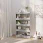 vidaXL Estantería/divisor madera ingeniería gris hormigón 80x30x135 cm vidaXL Estantería/divisor madera ingeniería gris hormigón 80x30x135 cm