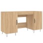 vidaXL Escritorio madera de ingeniería roble Sonoma 140x50x75 cm vidaXL Escritorio madera de ingeniería roble Sonoma 140x50x75 cm
