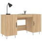 vidaXL Escritorio madera de ingeniería roble Sonoma 140x50x75 cm vidaXL Escritorio madera de ingeniería roble Sonoma 140x50x75 cm