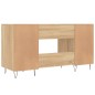 vidaXL Escritorio madera de ingeniería roble Sonoma 140x50x75 cm vidaXL Escritorio madera de ingeniería roble Sonoma 140x50x75 cm
