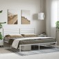 vidaXL Estructura de cama de metal con cabecero blanco 193x203 cm vidaXL Estructura de cama de metal con cabecero blanco 193x203 cm