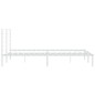 vidaXL Estructura de cama de metal con cabecero blanco 193x203 cm vidaXL Estructura de cama de metal con cabecero blanco 193x203 cm
