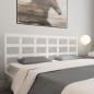 vidaXL Cabecero de cama madera maciza de pino blanco 185,5x4x100 cm