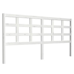 vidaXL Cabecero de cama madera maciza de pino blanco 185,5x4x100 cm