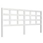 vidaXL Cabecero de cama madera maciza de pino blanco 185,5x4x100 cm
