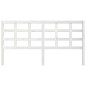 vidaXL Cabecero de cama madera maciza de pino blanco 185,5x4x100 cm