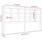vidaXL Cabecero de cama madera maciza de pino blanco 185,5x4x100 cm