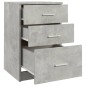 vidaXL Mesita de noche madera contrachapada gris hormigón 40x40x63 cm vidaXL Mesita de noche madera contrachapada gris hormigón 40x40x63 cm