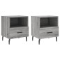 vidaXL Mesitas noche 2 uds madera ingeniería gris Sonoma 40x35x47,5 cm vidaXL Mesitas noche 2 uds madera ingeniería gris Sonoma 40x35x47,5 cm