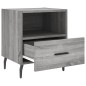 vidaXL Mesitas noche 2 uds madera ingeniería gris Sonoma 40x35x47,5 cm vidaXL Mesitas noche 2 uds madera ingeniería gris Sonoma 40x35x47,5 cm