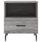 vidaXL Mesitas noche 2 uds madera ingeniería gris Sonoma 40x35x47,5 cm vidaXL Mesitas noche 2 uds madera ingeniería gris Sonoma 40x35x47,5 cm
