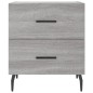 vidaXL Mesitas noche 2 uds madera ingeniería gris Sonoma 40x35x47,5 cm vidaXL Mesitas noche 2 uds madera ingeniería gris Sonoma 40x35x47,5 cm