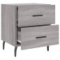 vidaXL Mesitas noche 2 uds madera ingeniería gris Sonoma 40x35x47,5 cm vidaXL Mesitas noche 2 uds madera ingeniería gris Sonoma 40x35x47,5 cm