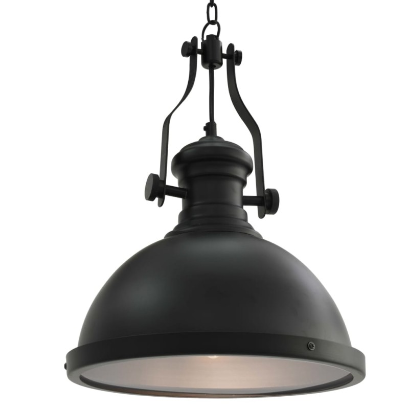 vidaXL Lámpara de techo redonda negra E27 vidaXL Lámpara de techo redonda negra E27