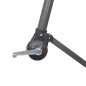 vidaXL Sombrilla colgante con palo de aluminio blanco 3 m