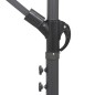 vidaXL Sombrilla colgante con palo de aluminio blanco 3 m