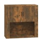 vidaXL Armario de pared madera contrachapada roble ahumado 80x33x80 cm vidaXL Armario de pared madera contrachapada roble ahumado 80x33x80 cm