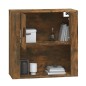 vidaXL Armario de pared madera contrachapada roble ahumado 80x33x80 cm vidaXL Armario de pared madera contrachapada roble ahumado 80x33x80 cm