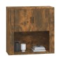 vidaXL Armario de pared madera contrachapada roble ahumado 80x33x80 cm vidaXL Armario de pared madera contrachapada roble ahumado 80x33x80 cm