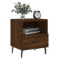 vidaXL Mesita noche 2 uds madera ingeniería marrón roble 40x35x47,5 cm
