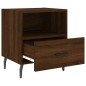 vidaXL Mesita noche 2 uds madera ingeniería marrón roble 40x35x47,5 cm