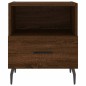 vidaXL Mesita noche 2 uds madera ingeniería marrón roble 40x35x47,5 cm