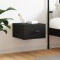 vidaXL Mesita de noche de pared negro 35x35x20 cm vidaXL Mesita de noche de pared negro 35x35x20 cm