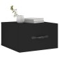 vidaXL Mesita de noche de pared negro 35x35x20 cm vidaXL Mesita de noche de pared negro 35x35x20 cm