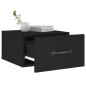vidaXL Mesita de noche de pared negro 35x35x20 cm vidaXL Mesita de noche de pared negro 35x35x20 cm
