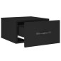 vidaXL Mesita de noche de pared negro 35x35x20 cm vidaXL Mesita de noche de pared negro 35x35x20 cm