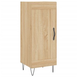 vidaXL Aparador madera contrachapada color roble Sonoma 34,5x34x90 cm
