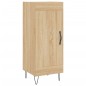 vidaXL Aparador madera contrachapada color roble Sonoma 34,5x34x90 cm