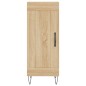 vidaXL Aparador madera contrachapada color roble Sonoma 34,5x34x90 cm
