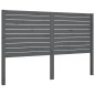 vidaXL Cabecero de cama madera maciza de pino gris 126x4x100 cm vidaXL Cabecero de cama madera maciza de pino gris 126x4x100 cm