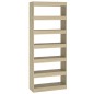 vidaXL Estantería/divisor madera ingeniería roble Sonoma 80x30x198 cm vidaXL Estantería/divisor madera ingeniería roble Sonoma 80x30x198 cm