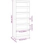 vidaXL Estantería/divisor madera ingeniería roble Sonoma 80x30x198 cm vidaXL Estantería/divisor madera ingeniería roble Sonoma 80x30x198 cm