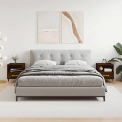vidaXL Mesita noche 2 uds madera ingeniería marrón roble 40x35x47,5 cm