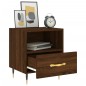 vidaXL Mesita noche 2 uds madera ingeniería marrón roble 40x35x47,5 cm vidaXL Mesita noche 2 uds madera ingeniería marrón roble 40x35x47,5 cm