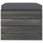 vidaXL Otomana de palets para jardín con cojín madera de pino vidaXL Otomana de palets para jardín con cojín madera de pino