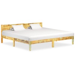 vidaXL Estructura de cama de madera maciza reciclada 200x200 cm