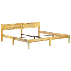vidaXL Estructura de cama de madera maciza reciclada 200x200 cm