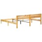 vidaXL Estructura de cama de madera maciza reciclada 200x200 cm vidaXL Estructura de cama de madera maciza reciclada 200x200 cm