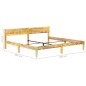 vidaXL Estructura de cama de madera maciza reciclada 200x200 cm vidaXL Estructura de cama de madera maciza reciclada 200x200 cm